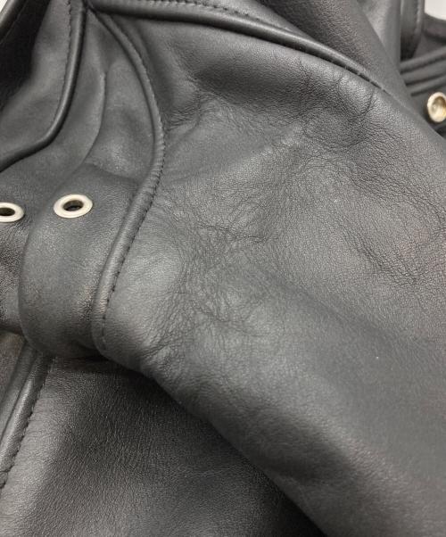 Schott（ショット）shott (ショット) シングルライダースジャケット ブラック サイズ:34の古着・服飾アイテム