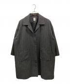 休日と詩キュウジツトウタ）の古着「サンデーモーニン/キュウグコートジツトウタ/portom22155」｜グレー