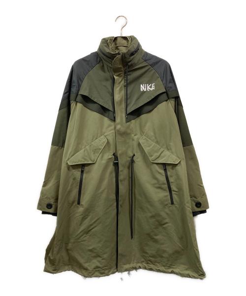 NIKE（ナイキ）NIKE (ナイキ) sacai (サカイ) NRG TRENCH JACKET カーキ サイズ:Ⅼの古着・服飾アイテム