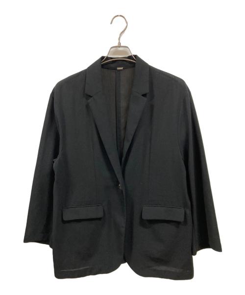 Mila Owen（ミラオーウェン）Mila Owen (ミラオーウェン) ドロップショルダーシアージャケット ブラック サイズ:1の古着・服飾アイテム