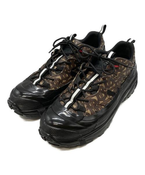 BURBERRY（バーバリー）BURBERRY (バーバリー) Eキャンバス アーサース TBモノグラム ブラック×ブラウン サイズ:42の古着・服飾アイテム