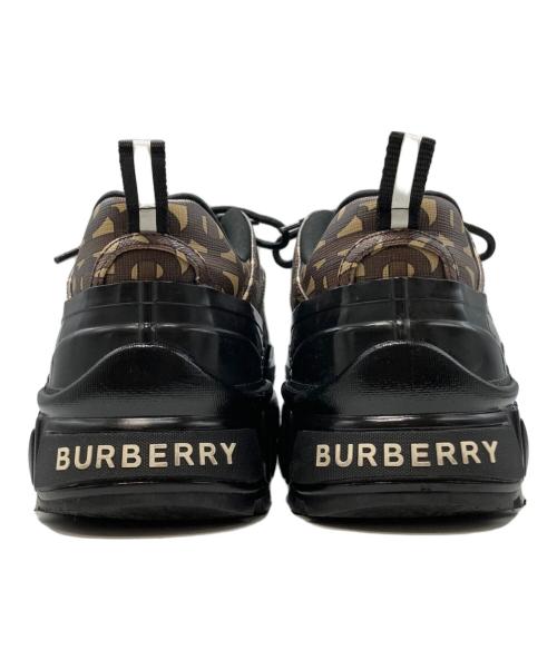 BURBERRY（バーバリー）BURBERRY (バーバリー) Eキャンバス アーサース TBモノグラム ブラック×ブラウン サイズ:42の古着・服飾アイテム
