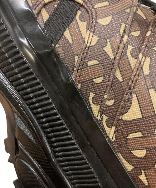 BURBERRY（バーバリー）BURBERRY (バーバリー) Eキャンバス アーサース TBモノグラム ブラック×ブラウン サイズ:42の古着・服飾アイテム