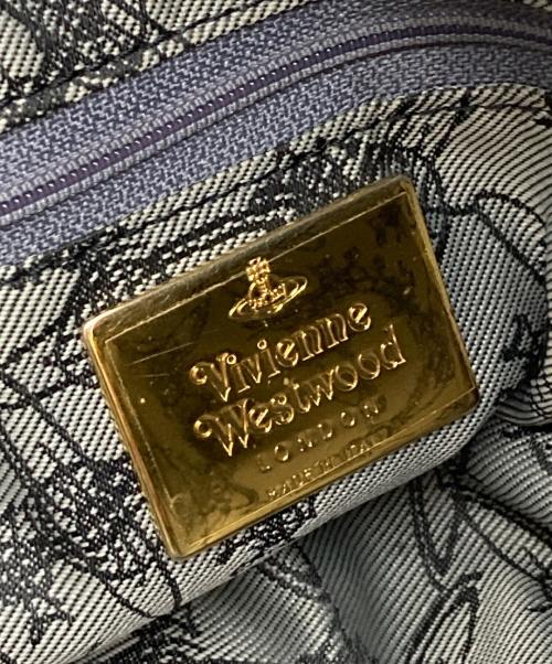 Vivienne Westwood（ヴィヴィアンウエストウッド）Vivienne Westwood (ヴィヴィアンウエストウッド) PVCチェックトートバッグ/ヴィヴィアンウエストウッド アイボリー×レッドの古着・服飾アイテム