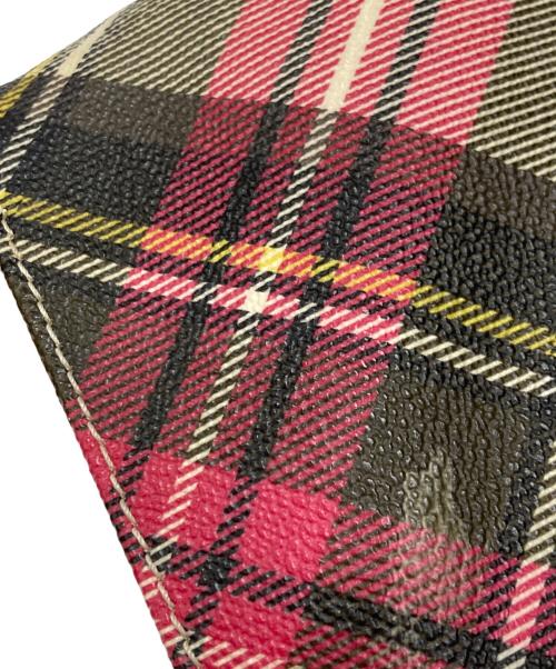 Vivienne Westwood（ヴィヴィアンウエストウッド）Vivienne Westwood (ヴィヴィアンウエストウッド) PVCチェックトートバッグ/ヴィヴィアンウエストウッド アイボリー×レッドの古着・服飾アイテム