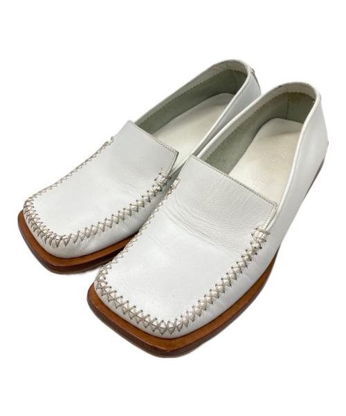 LOUIS VUITTON（ルイ ヴィトン）LOUIS VUITTON (ルイ ヴィトン) デッキシューズ/ルイ ヴィトン/BA1002 ホワイト×ブラウン サイズ: 34 1/2の古着・服飾アイテム