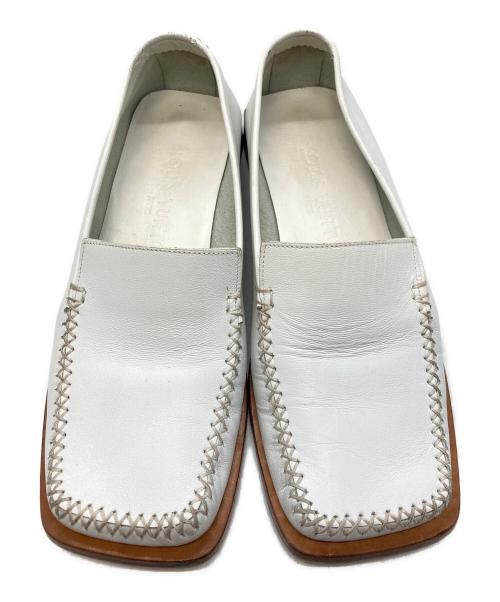 LOUIS VUITTON（ルイ ヴィトン）LOUIS VUITTON (ルイ ヴィトン) デッキシューズ/ルイ ヴィトン/BA1002 ホワイト×ブラウン サイズ: 34 1/2の古着・服飾アイテム