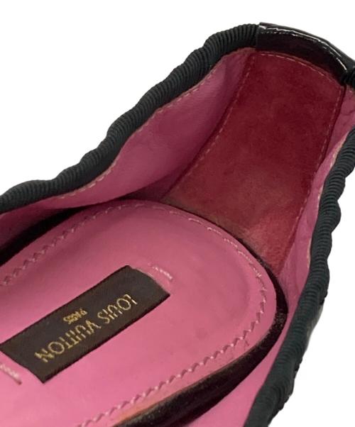 LOUIS VUITTON（ルイ ヴィトン）LOUIS VUITTON (ルイ ヴィトン) バレエシューズ/ルイ ヴィトン/CL0068 ブラック×ピンク サイズ:22.5の古着・服飾アイテム