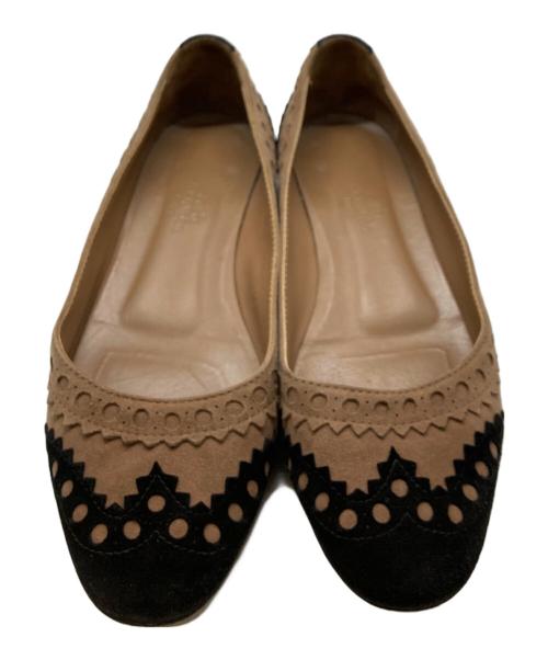 HERMES（エルメス）HERMES (エルメス) スウェードパンプス/エルメス ブラウン サイズ:34の古着・服飾アイテム