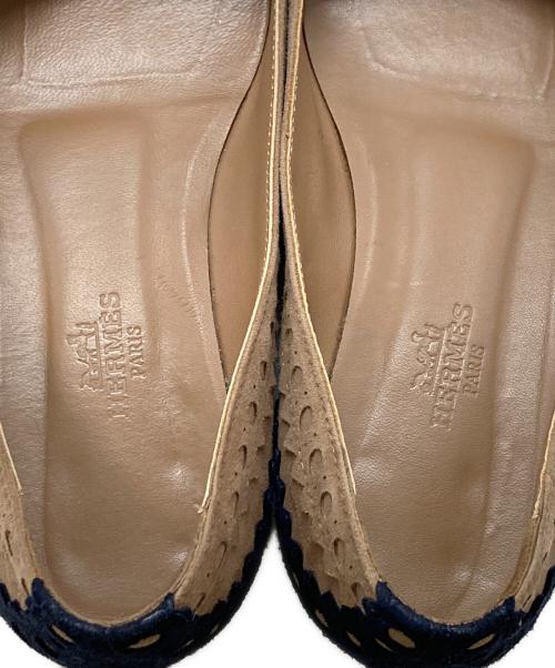 HERMES（エルメス）HERMES (エルメス) スウェードパンプス/エルメス ブラウン サイズ:34の古着・服飾アイテム