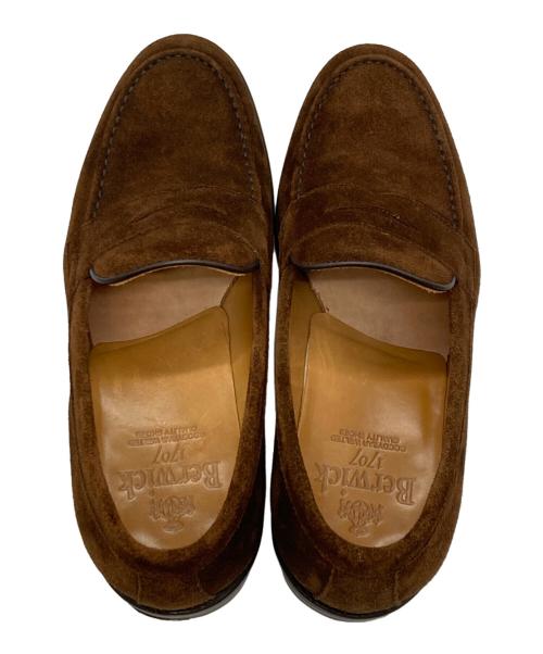 berwick（バーウィック）berwick (バーウィック) スエードコインローファー ブラウン サイズ:5 1/2の古着・服飾アイテム