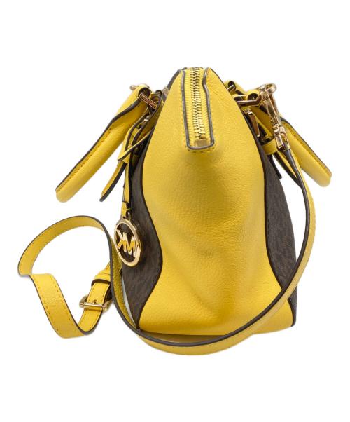 MICHAEL KORS（マイケル・コース）MICHAEL KORS (マイケル・コース) 2WAYバッグ/マイケル・コース/35T0GCFM2B ブラウン×イエローの古着・服飾アイテム
