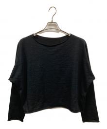 DEUXIEME CLASSE（ドゥーズィエム クラス）の古着「Dainty プルオーバーロングスリーブカットソー/ドゥーズィエム クラス/24080500703010/24SS」｜グレー