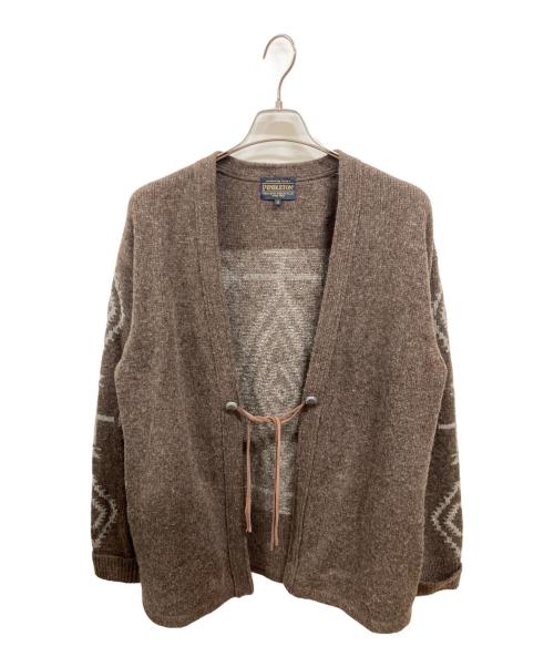 PENDLETON（ペンドルトン）PENDLETON (ペンドルトン) ニットカーディガン　ペンドルトン　0575-2213 ブラウン サイズ:Sの古着・服飾アイテム