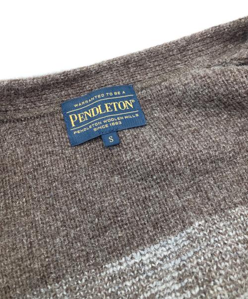 PENDLETON（ペンドルトン）PENDLETON (ペンドルトン) ニットカーディガン　ペンドルトン　0575-2213 ブラウン サイズ:Sの古着・服飾アイテム