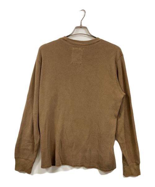 stussy（ステューシー）stussy (ステューシー) GARMENT DYED LS THERMAL ブラウン サイズ:Mの古着・服飾アイテム