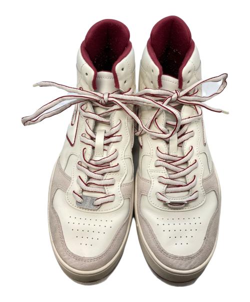 DIESEL（ディーゼル）DIESEL (ディーゼル) S-UKIYO MID　ディーゼル　Y03028 PS232　 ホワイト×レッド サイズ:28.5cmの古着・服飾アイテム