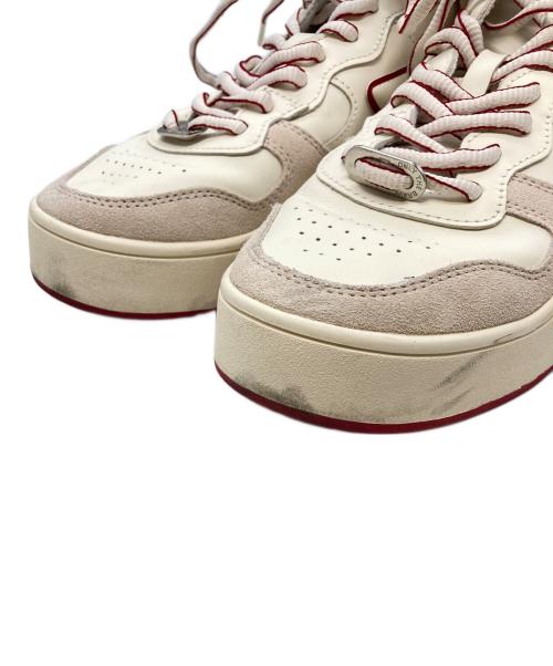 DIESEL（ディーゼル）DIESEL (ディーゼル) S-UKIYO MID　ディーゼル　Y03028 PS232　 ホワイト×レッド サイズ:28.5cmの古着・服飾アイテム