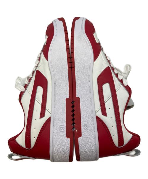 DIESEL（ディーゼル）DIESEL (ディーゼル) S-UKIYO LOW V2/ディーゼル/Y03204 P5576 ホワイト×レッド サイズ:28.5cmの古着・服飾アイテム
