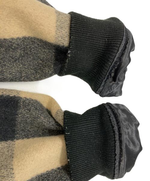 SUPREME（シュプリーム）Supreme (シュプリーム) 15AW Hooded Wool Bomber/シュプリーム ブラウン×ブラック サイズ:Ｍの古着・服飾アイテム