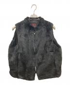 LAUREN RALPH LAURENローレンラルフローレン）の古着「ファーベスト　ローレンラルフローレン　」｜ブラック