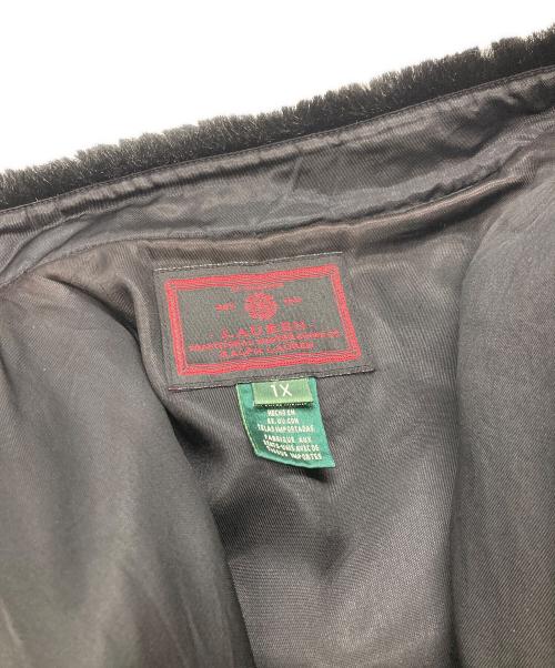 LAUREN RALPH LAUREN（ローレンラルフローレン）LAUREN RALPH LAUREN (ローレンラルフローレン) ファーベスト　ローレンラルフローレン　 ブラック サイズ:1Xの古着・服飾アイテム