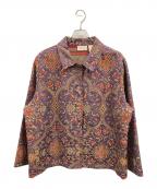 studio Worksスタジオワークス）の古着「刺繍ジャケット　スタジオワークス」｜パープル