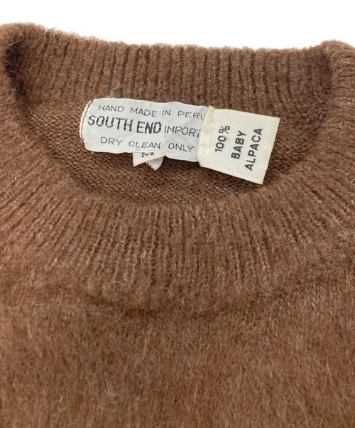 SOUTH END（サウスエンド）SOUTH END (サウスエンド) アルパカニット　サウスエンド ブラウン サイズ:Ｍの古着・服飾アイテム