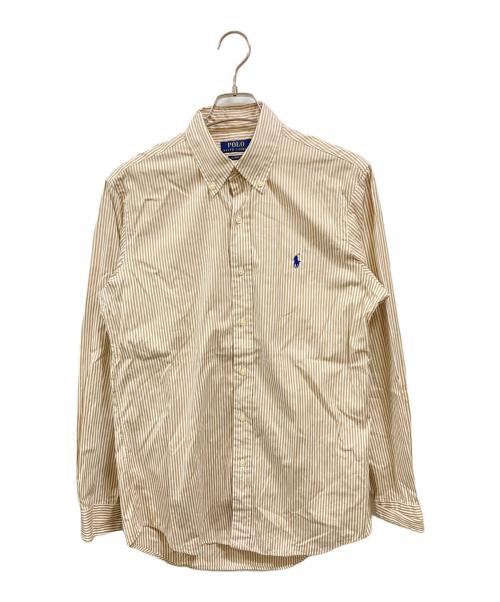 POLO RALPH LAUREN（ポロ・ラルフローレン）POLO RALPH LAUREN (ポロ・ラルフローレン) ストライプBDシャツ/ポロ・ラルフローレン ホワイト×ベージュ サイズ:Sの古着・服飾アイテム
