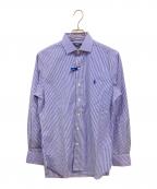 POLO RALPH LAURENポロ・ラルフローレン）の古着「ストライプシャツ/ポロ・ラルフローレン」｜ホワイト×ブルー