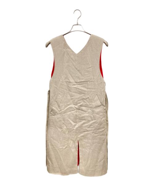 CINOH（チノ）CINOH (チノ) Linen Dress　　チノ　17S009 ベージュ サイズ:38の古着・服飾アイテム