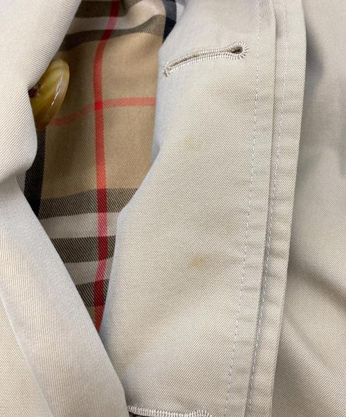 BURBERRY（バーバリー）BURBERRY (バーバリー) 裏地ノバチェックステンカラーコート/バーバリー/英製 ベージュ サイズ:XL相当の古着・服飾アイテム