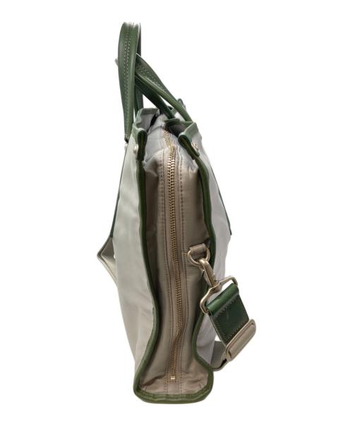 PAUL SMITH（ポールスミス）Paul Smith (ポールスミス) 2WAYブリーフケース/PSR012 ポールスミス/ グレー×グリーンの古着・服飾アイテム