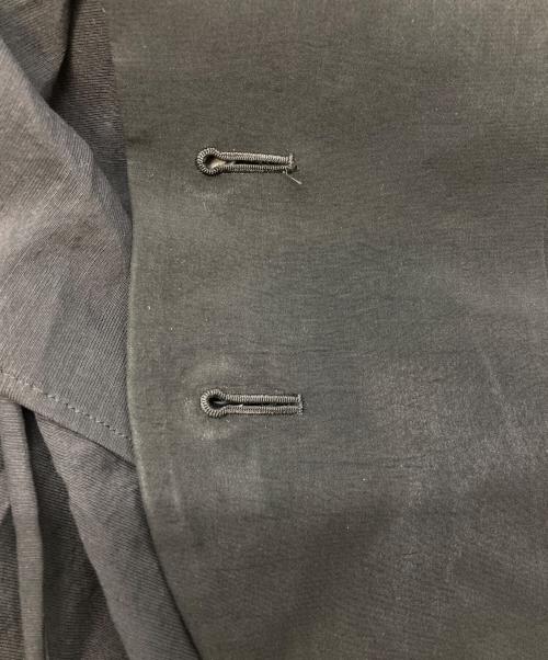 Yohji Yamamoto collections（ヨウジヤマモトコレクションズ）Yohji Yamamoto collections TA/PE CREPE DE CHINE 2 LAYERED WRAP JACKET/ヨウジヤマモトコレクションズ/FP-J63-500 ブラック サイズ:1の古着・服飾アイテム