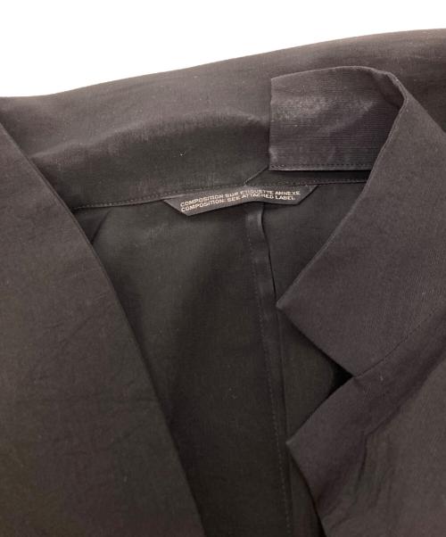 Yohji Yamamoto collections（ヨウジヤマモトコレクションズ）Yohji Yamamoto collections TA/PE CREPE DE CHINE 2 LAYERED WRAP JACKET/ヨウジヤマモトコレクションズ/FP-J63-500 ブラック サイズ:1の古着・服飾アイテム