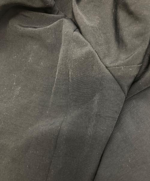 Yohji Yamamoto collections（ヨウジヤマモトコレクションズ）Yohji Yamamoto collections TA/PE CREPE DE CHINE 2 LAYERED WRAP JACKET/ヨウジヤマモトコレクションズ/FP-J63-500 ブラック サイズ:1の古着・服飾アイテム