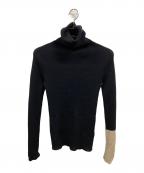 YOHJI YAMAMOTOヨウジヤマモト）の古着「タートルネックウールニット/ヨウジヤマモト/FJ-K01-190」｜ブラック
