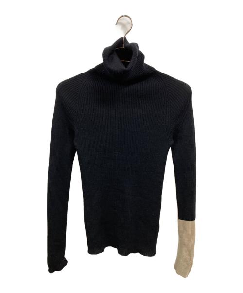 YOHJI YAMAMOTO（ヨウジヤマモト）YOHJI YAMAMOTO (ヨウジヤマモト) タートルネックウールニット/ヨウジヤマモト/FJ-K01-190 ブラック サイズ:2の古着・服飾アイテム