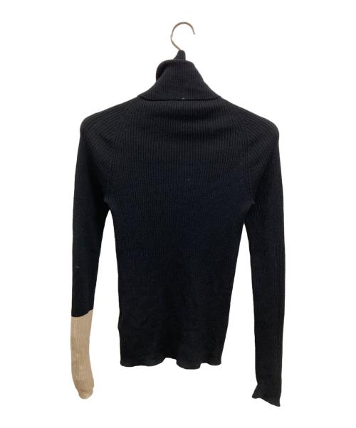 YOHJI YAMAMOTO（ヨウジヤマモト）YOHJI YAMAMOTO (ヨウジヤマモト) タートルネックウールニット/ヨウジヤマモト/FJ-K01-190 ブラック サイズ:2の古着・服飾アイテム