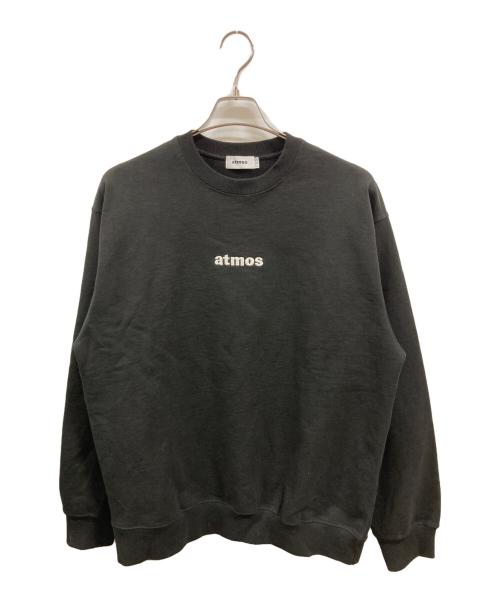 ATMOS（アトモス）atmos (アトモス) Embroidery Classic Logo Crew Neck Sweatshirt/アトモス/MA24F-SWO16 ブラック サイズ:Ｌの古着・服飾アイテム