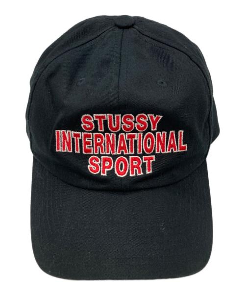 stussy（ステューシー）stussy (ステューシー) Mid-Depth International Sport Strapback ブラックの古着・服飾アイテム