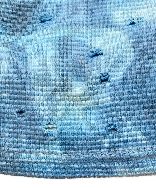 h.ANARCHY（エイチアナーキ）h.ANARCHY (エイチアナーキ) ダメージカットソー　エイチアナーキ ブルー サイズ:表記なしの古着・服飾アイテム