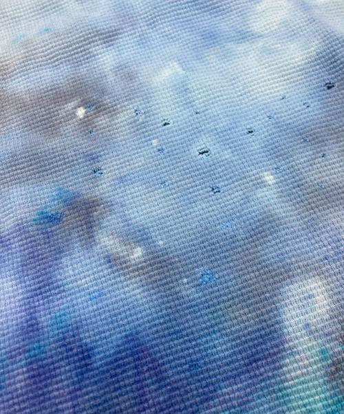 h.ANARCHY（エイチアナーキ）h.ANARCHY (エイチアナーキ) ダメージカットソー　エイチアナーキ ブルー サイズ:表記なしの古着・服飾アイテム