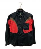 COMME des GARCONS HOMME PLUS EVER GREENコムデギャルソンオムプリュス エバーグリーン）の古着「デザインシャツ」｜ブラック
