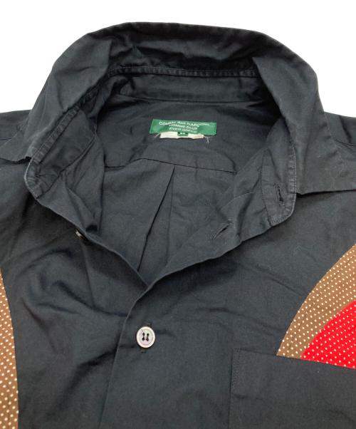 COMME des GARCONS HOMME PLUS EVER GREEN（コムデギャルソンオムプリュス エバーグリーン）COMME des GARCONS HOMME PLUS EVER GREEN (コムデギャルソンオムプリュス エバーグリーン) デザインシャツ ブラック サイズ:SSの古着・服飾アイテム