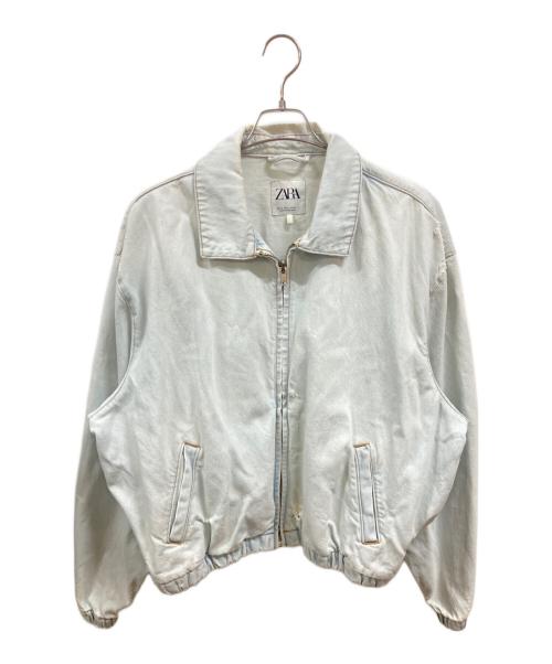 ZARA（ザラ）ZARA (ザラ) ダメージデニムジャケット　ザラ　 インディゴ サイズ:XLの古着・服飾アイテム