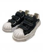 MIHARA YASUHIROミハラヤスヒロ）の古着「OG Sole Canvas Low-top Velcro Sneaker」｜ブラック