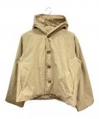 DANTONダントン）の古着「INSULATION HOODED WIDE JACKET/ダントン/DT-A0463 PNT」｜ベージュ