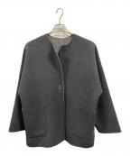 Demi-Luxe Beamsデミルクス ビームス）の古着「ウール リバー ミドルコート/デミルクス ビームス/64-19-0278-286」｜グレー