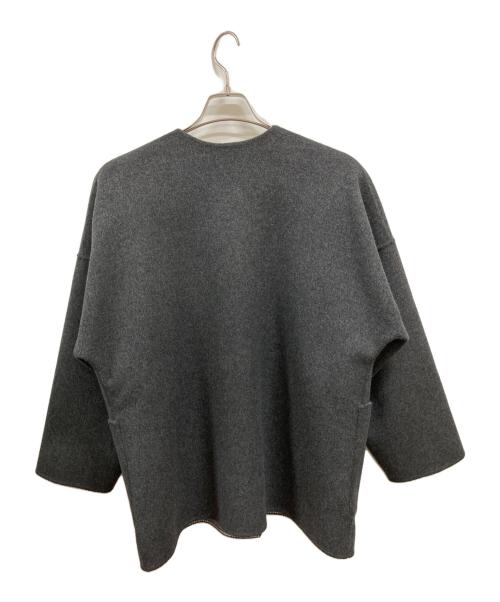 Demi-Luxe Beams（デミルクス ビームス）Demi-Luxe BEAMS (デミルクス ビームス) ウール リバー ミドルコート/デミルクス ビームス/64-19-0278-286 グレー サイズ:36の古着・服飾アイテム